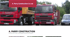 Desktop Screenshot of aparryconstruction.com