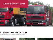 Tablet Screenshot of aparryconstruction.com